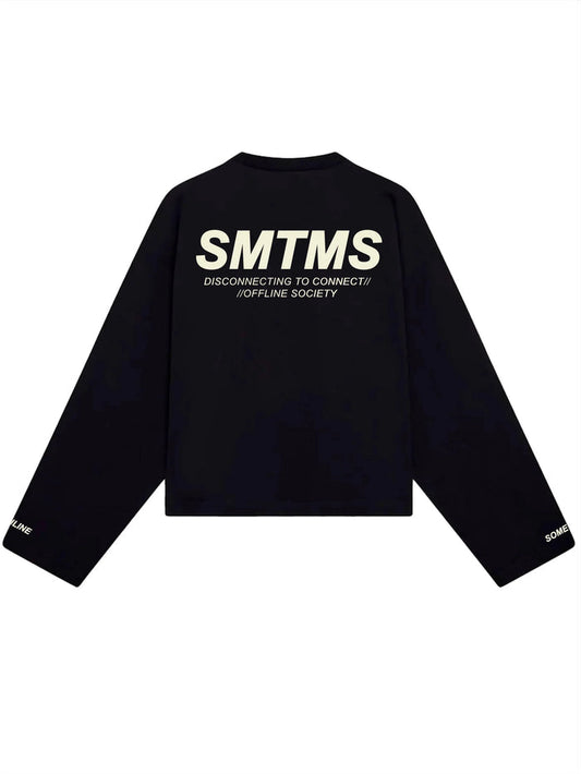 Camiseta Manga Longa SMTMS Preta - Four Street