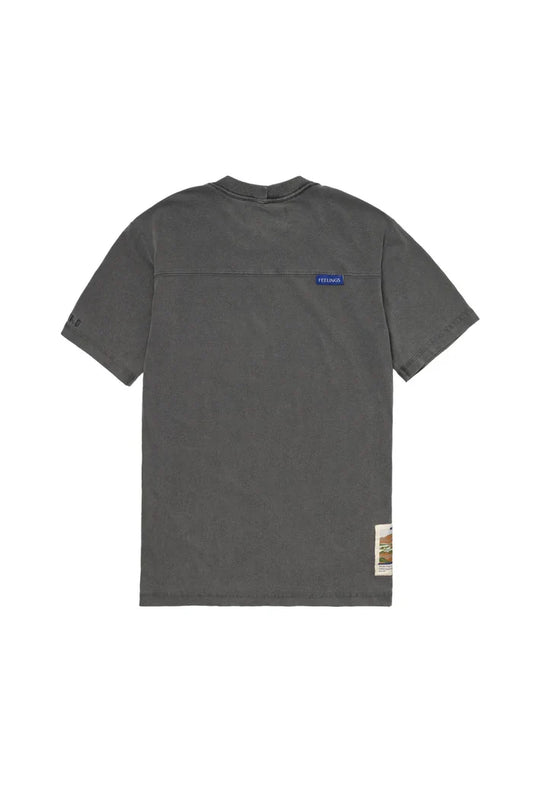Camiseta Slim Cinza Estonado