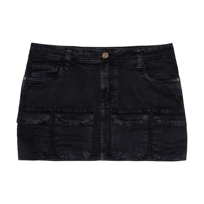 CARGO SKIRT 4SUF BLACK