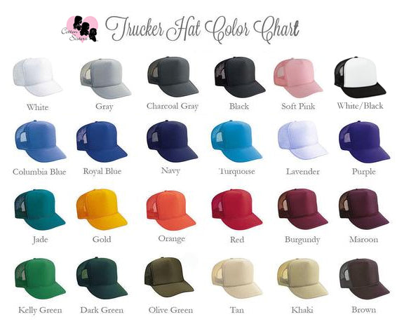 Custom Trucker Hat - LOWERCASE TEXT