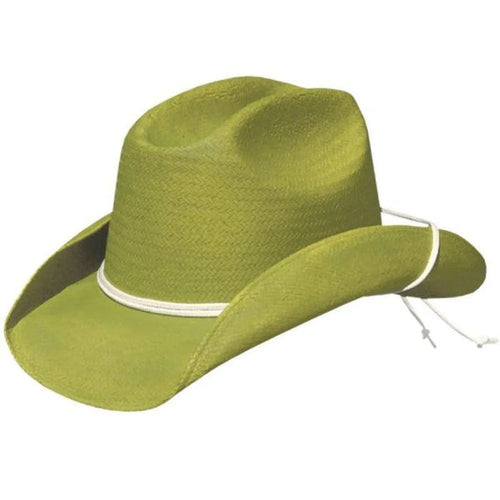 Deadwood Trading Hat Company Calamity (Lime Green) - Straw Cowgirl Hat - Hatcountry
