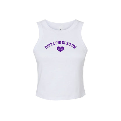 Delta Phi Epsilon Cropped Tank Top