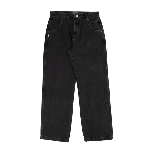 Denim Pants H-Line Washed Black - Four Street
