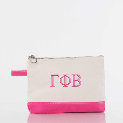 Gamma Phi Beta Canvas Cosmetic Bag