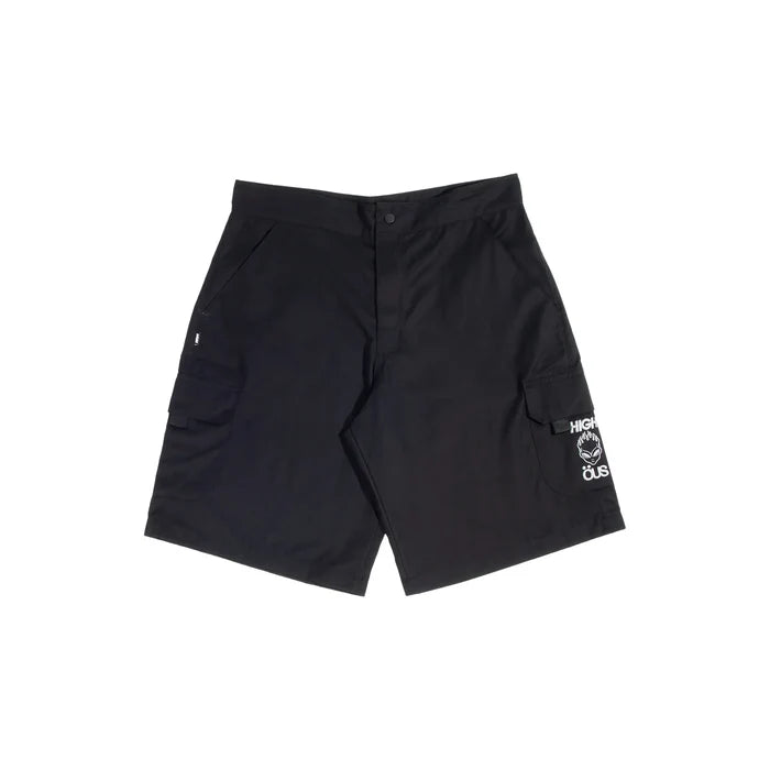 High &amp; ÖUS Nylon Shorts Black - Four Street