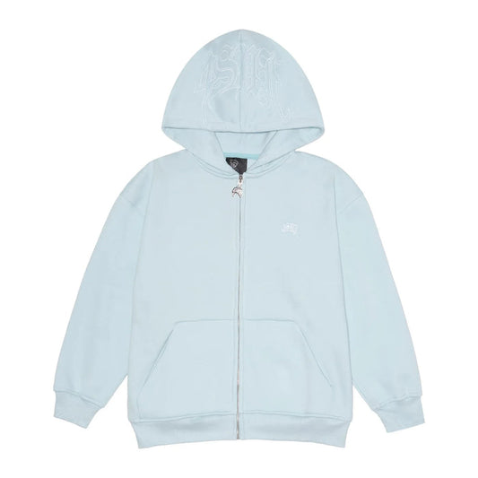 HOODIE ZÍPER 4SUF BABY BLUE - Four Street