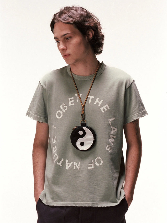 I Obey Fitted Tee - Light olive - Four Street