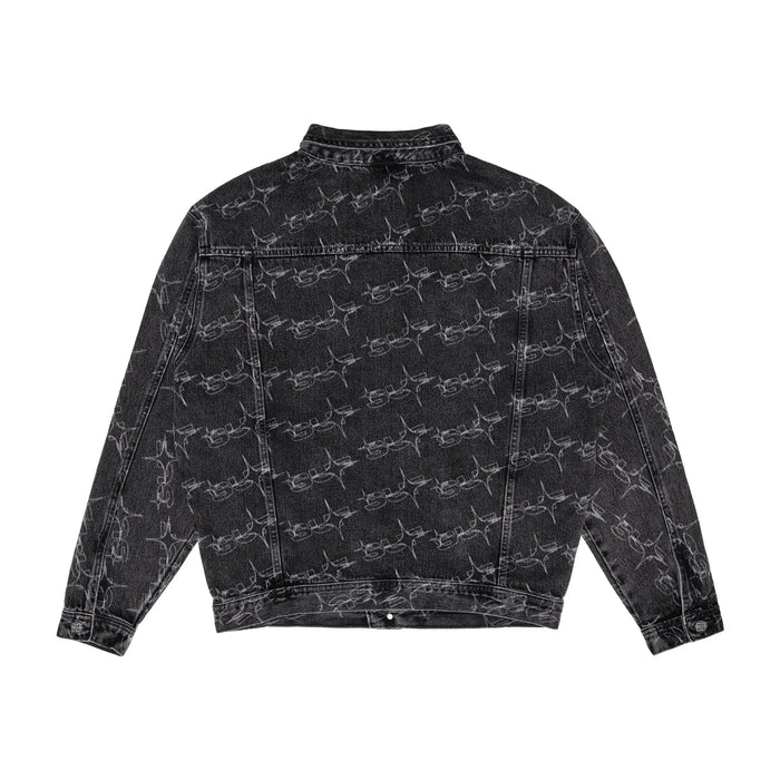 JACKET MONOGRAM SUFSTAR JEANS BLACK - Four Street