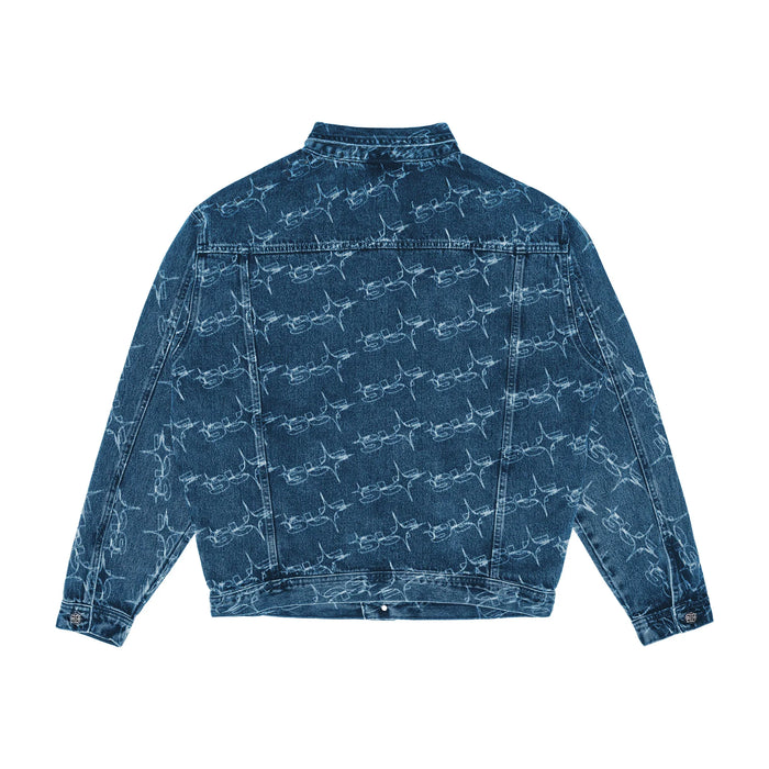 JACKET MONOGRAM SUFSTAR JEANS BLUE - Four Street