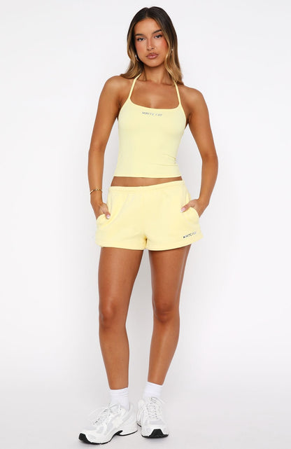 Test Drive Halter Top Lemon