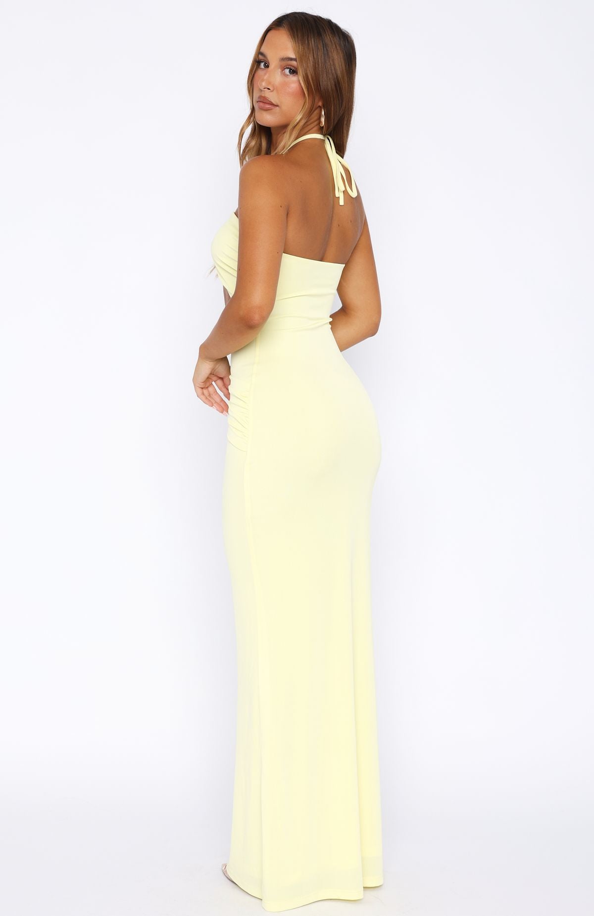 Don't Take Too Long Maxi Dress Lemon