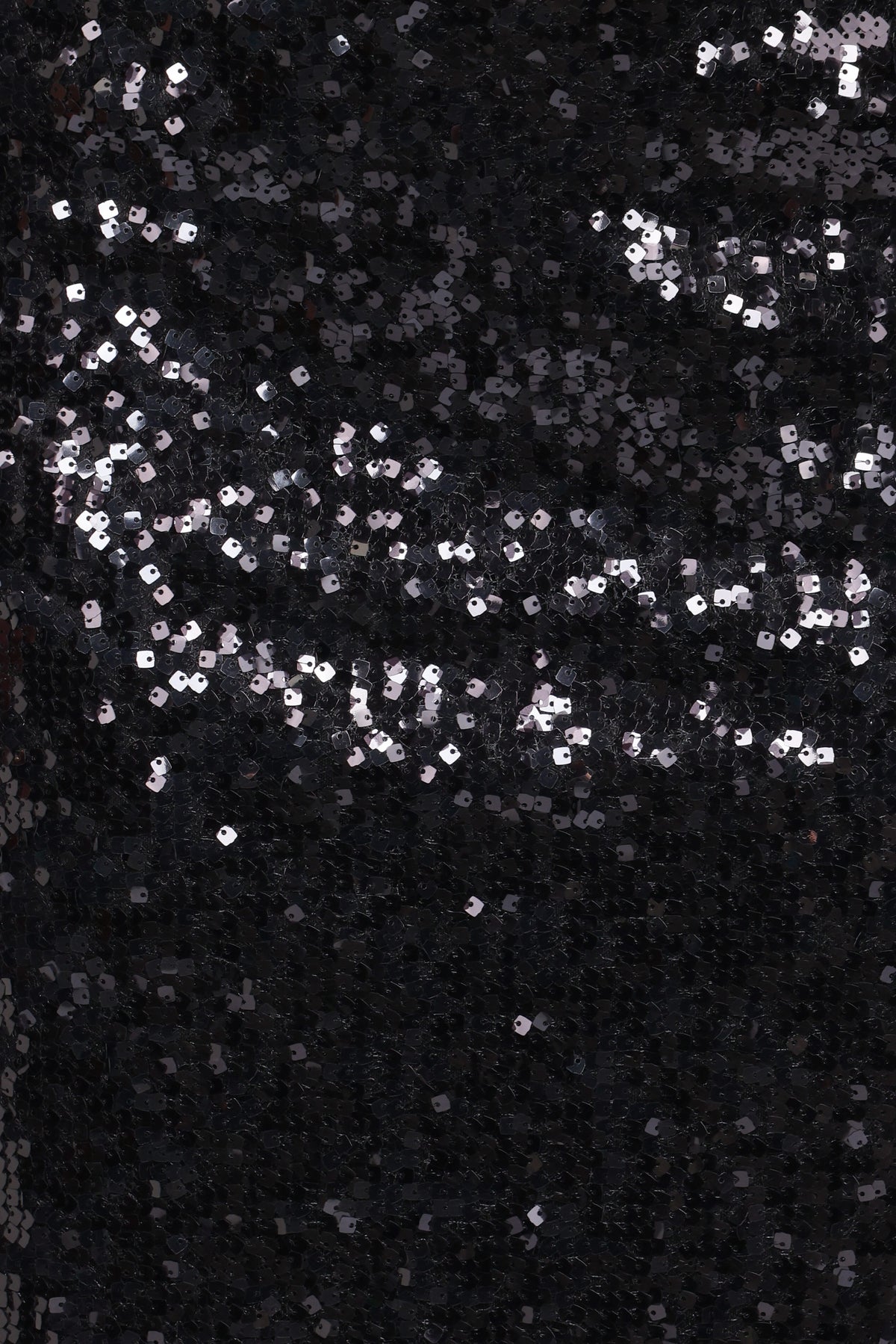 Lindsey Sequin Straight Midi Skirt - Black
