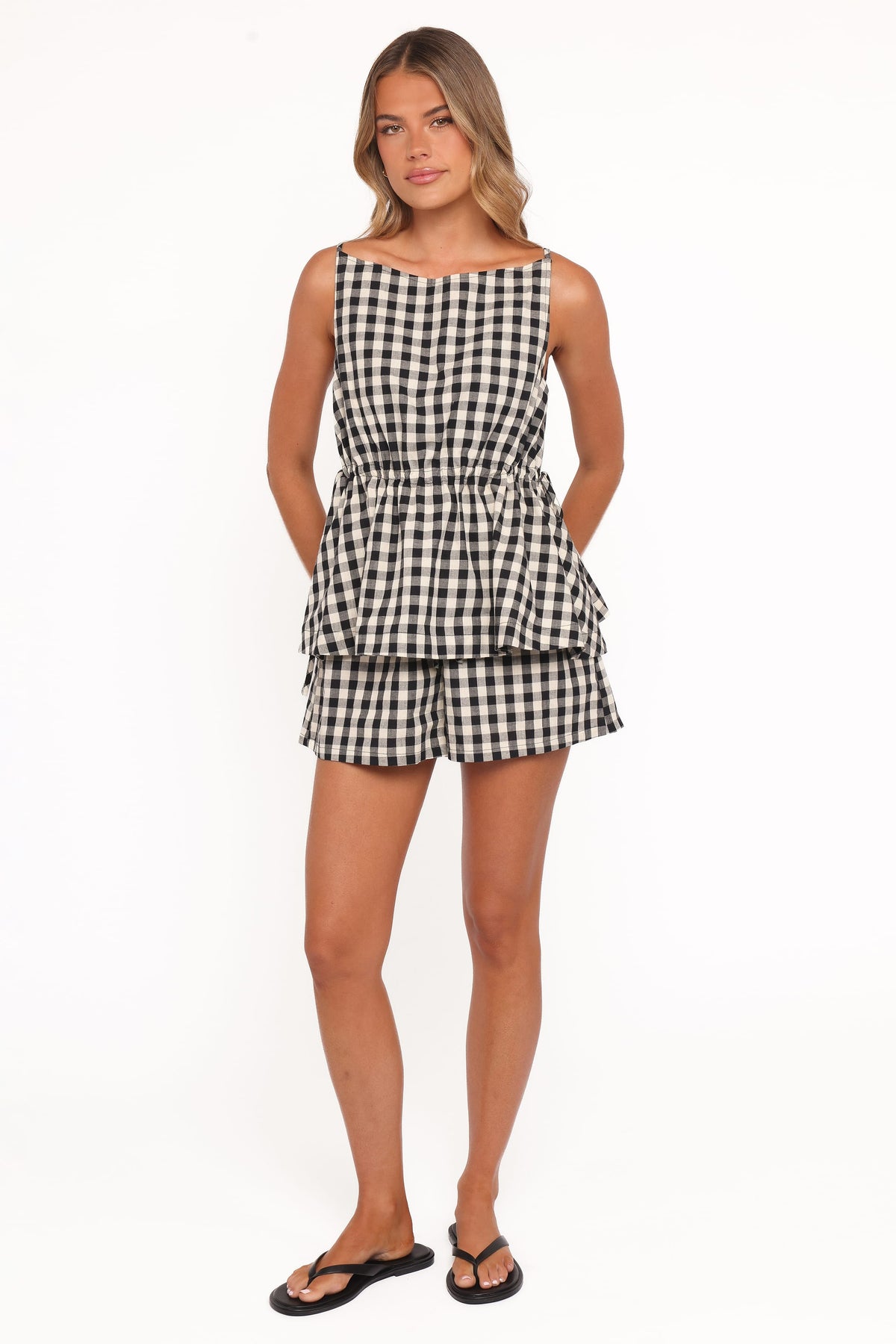 Rory Top - Black Gingham