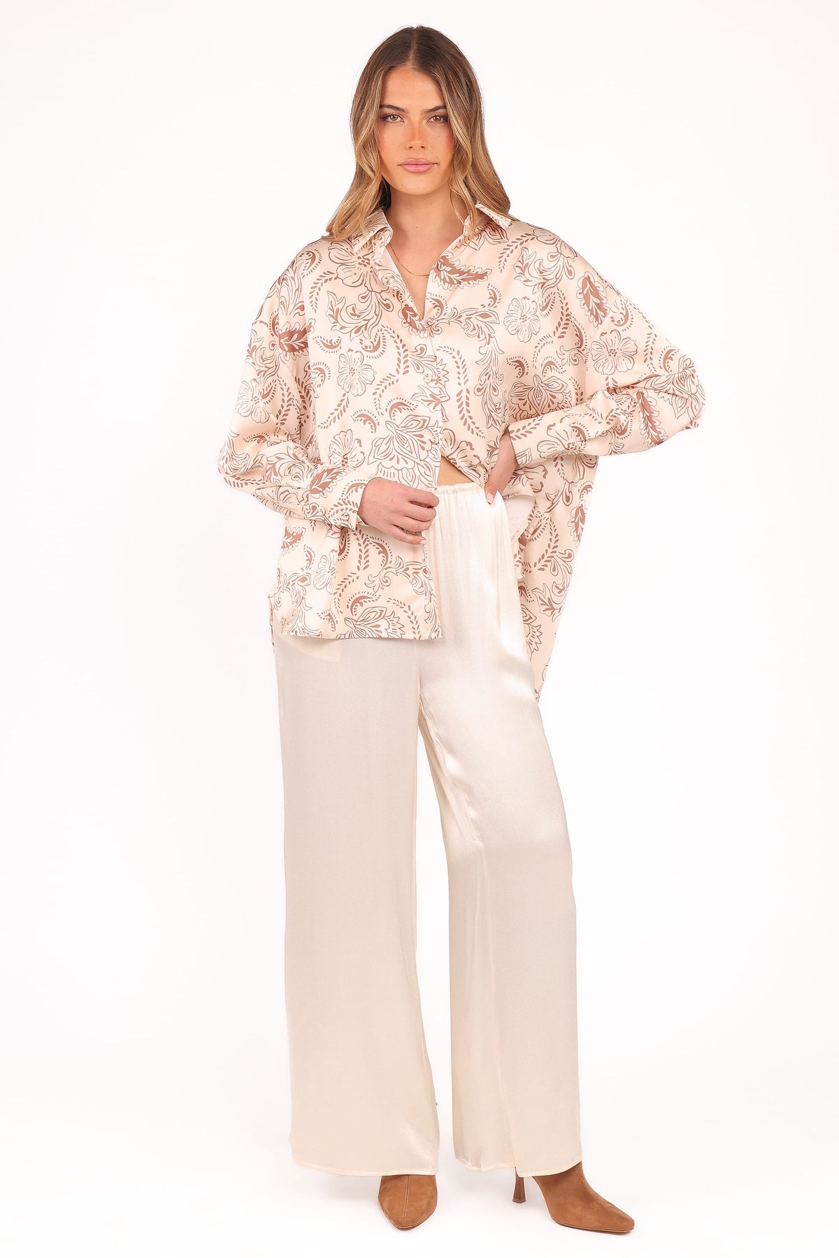 Rosalie Shirt - Brown Paisley