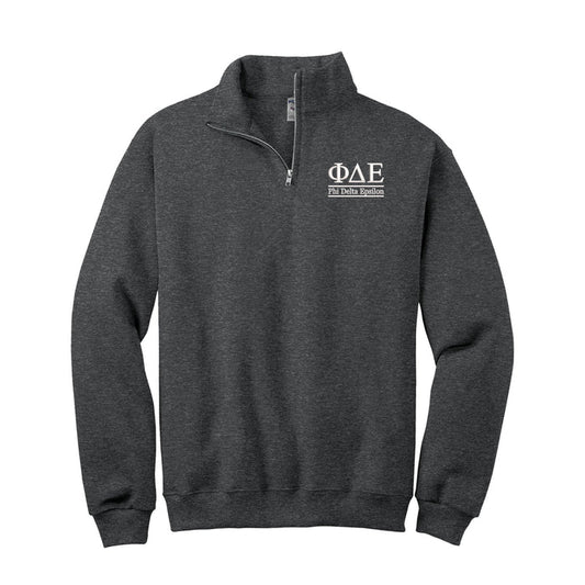 Phi Delta Epsilon Qzip Sweatshirt - 2 Line Design