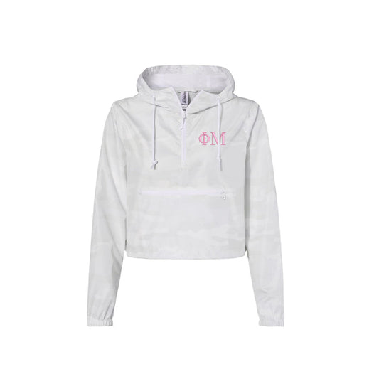 Phi Mu Crop Windbreaker