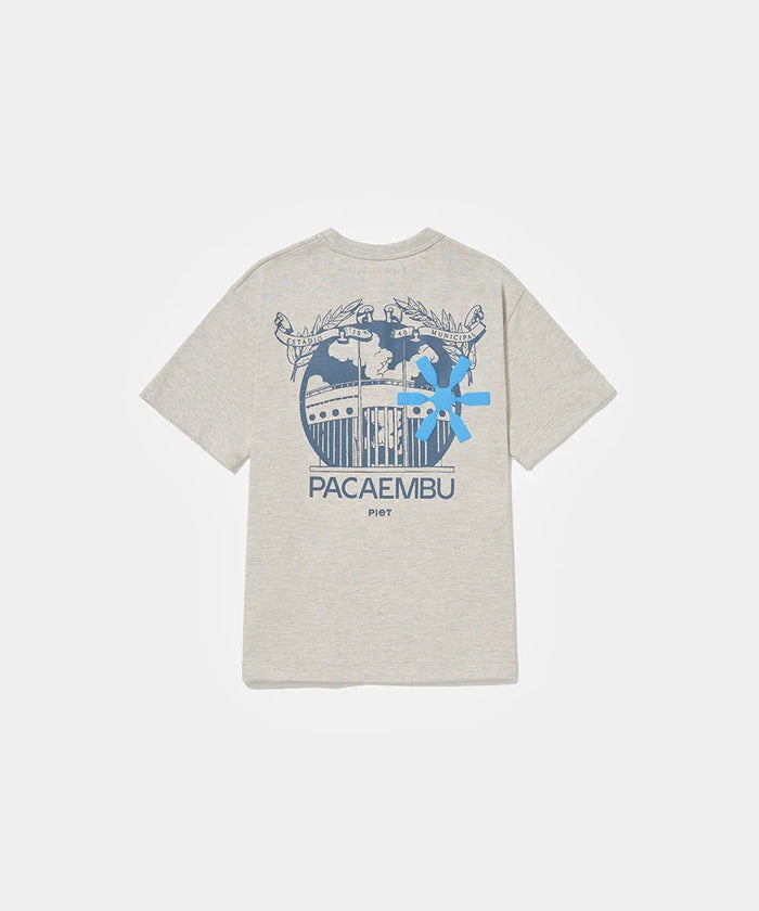 Piet + Pacaembu T-shirt - Grey - Four Street
