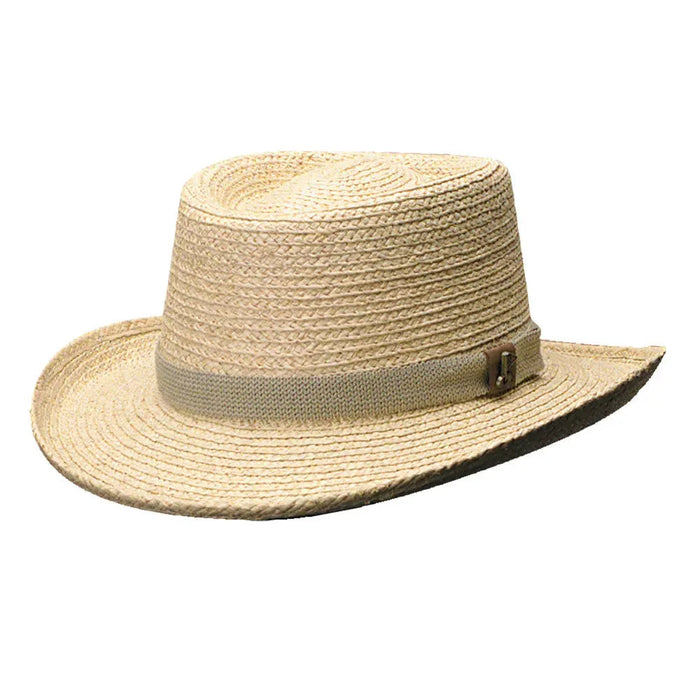 Scala Backswing - Raffia Straw Gambler Sun Hat - Hatcountry
