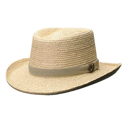 Scala Backswing - Raffia Straw Gambler Sun Hat - Hatcountry
