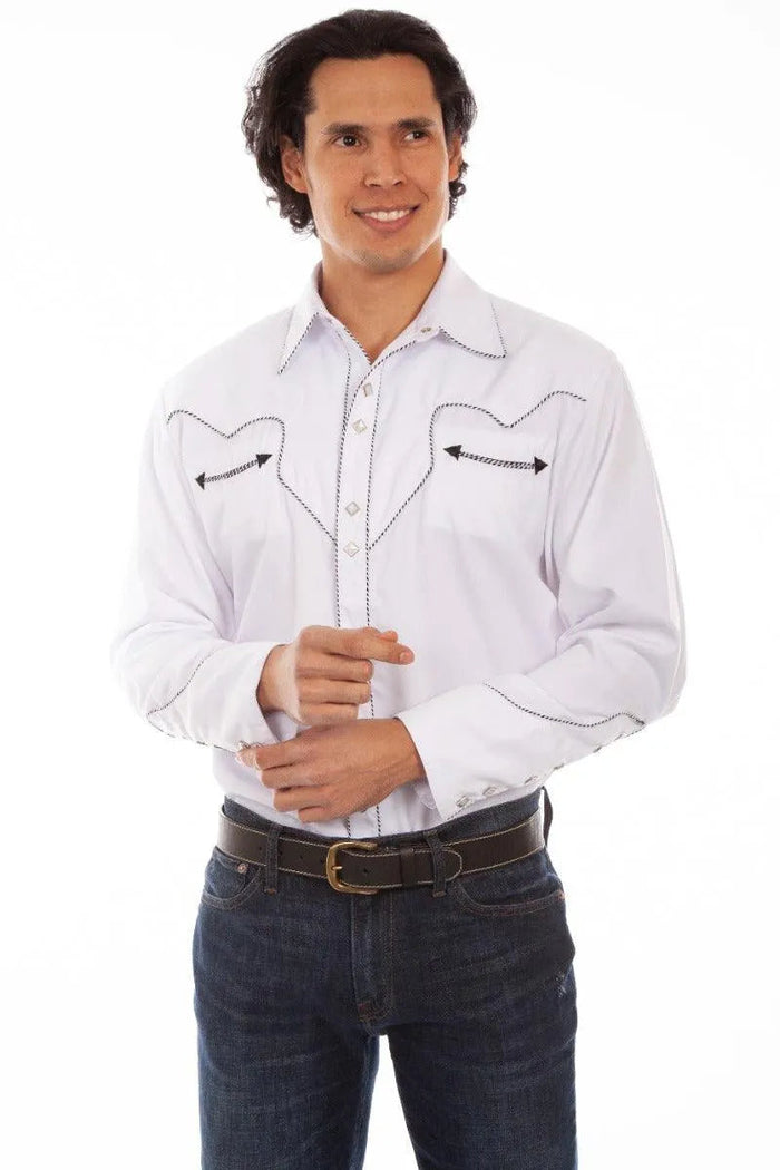 Scully Candy Cane - Men's Western Shirt - Hatcountry