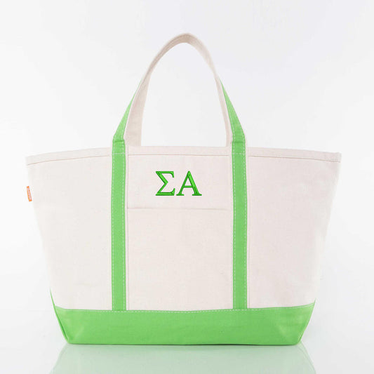 Sigma Alpha Large Canvas Tote Bag