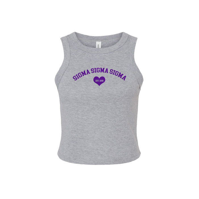 Sigma Sigma Sigma Cropped Tank Top
