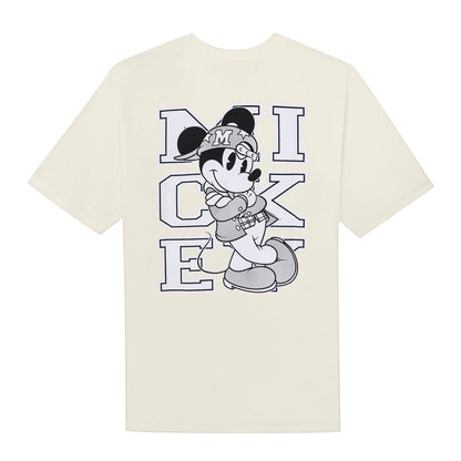 Tee Mickey Script White