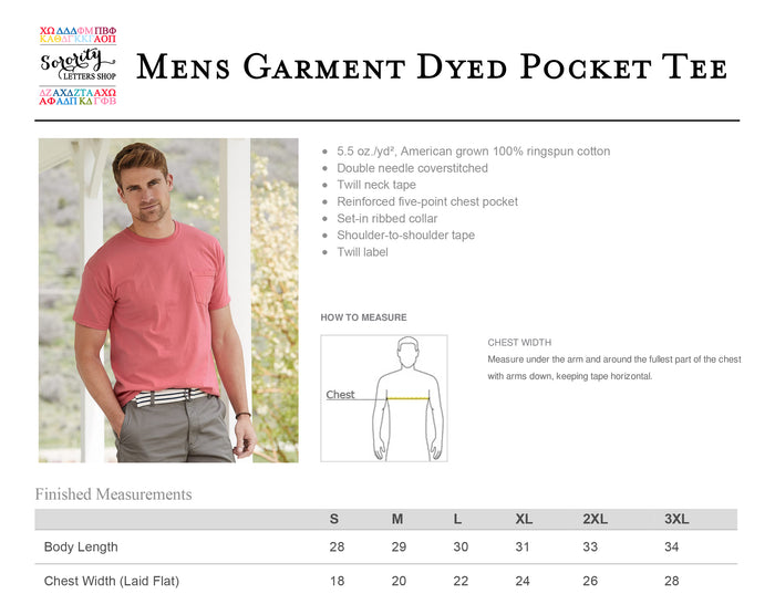 Theta Tau Short Sleeve Pocket Tee