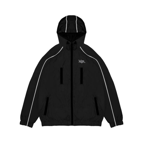 TRACK JACKET 3M BLACK - Four Street