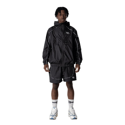 TRACK JACKET 3M BLACK - Four Street