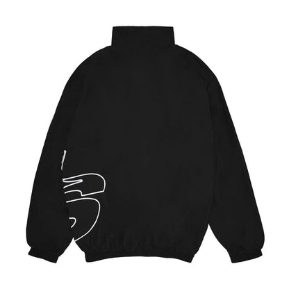 TRACK JACKET S STAR BLACK - Four Street