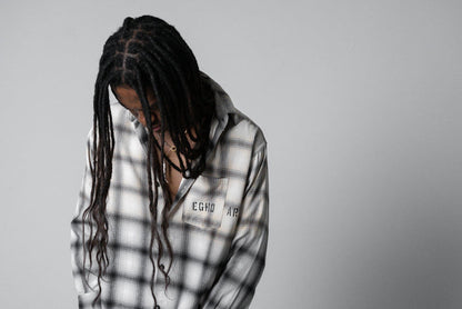 UNF FLANNEL SHIRT - CREAM