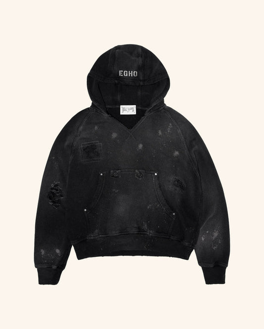 VOID HOODIE - DIRTY BLACK