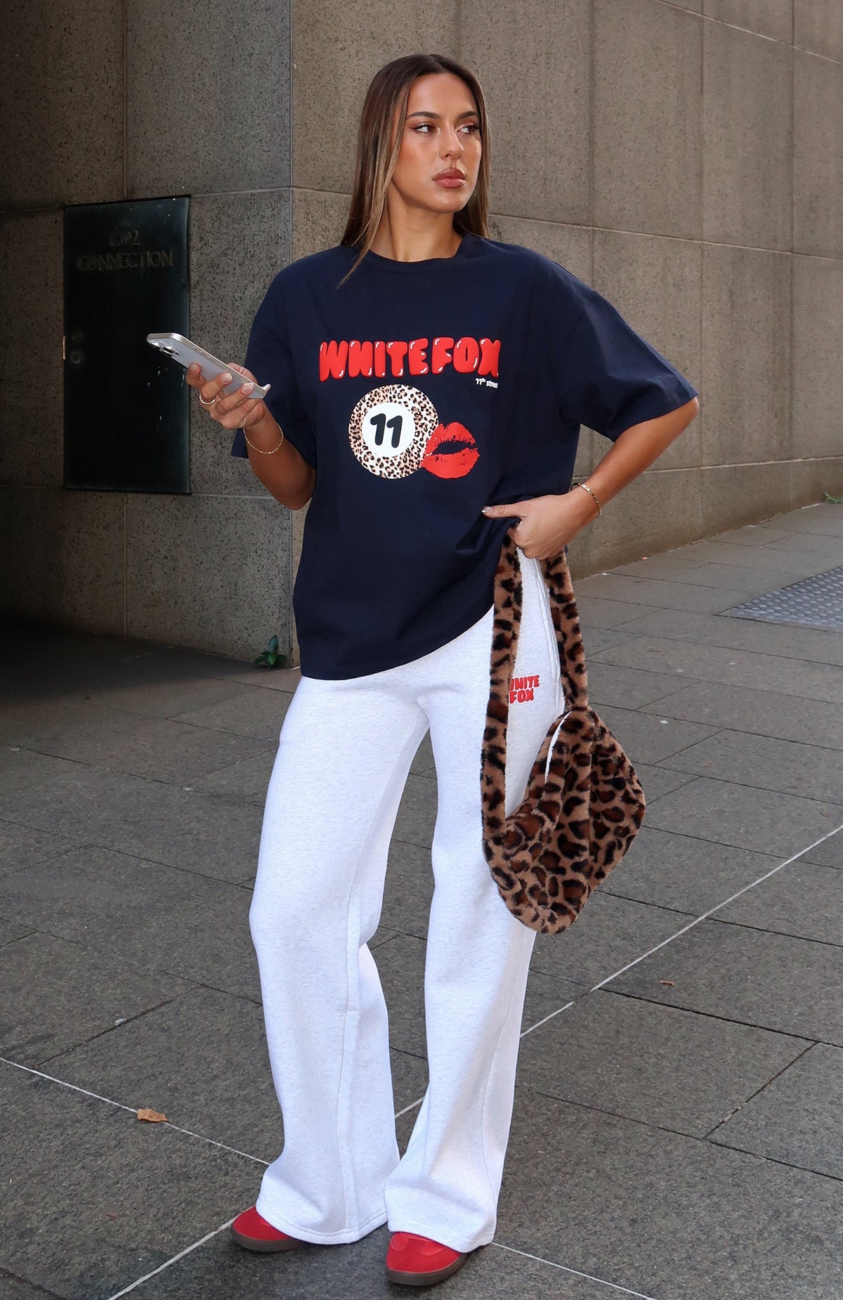 11th Street Concrete Jungle Oversized Tee Blueberry Twist