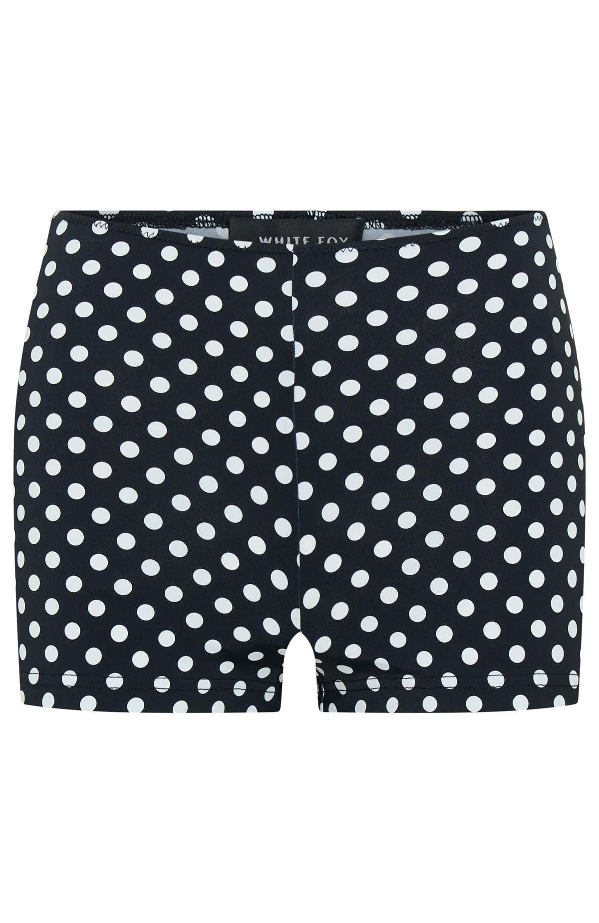 On The Inside Booty Shorts Black/White Polka Dot