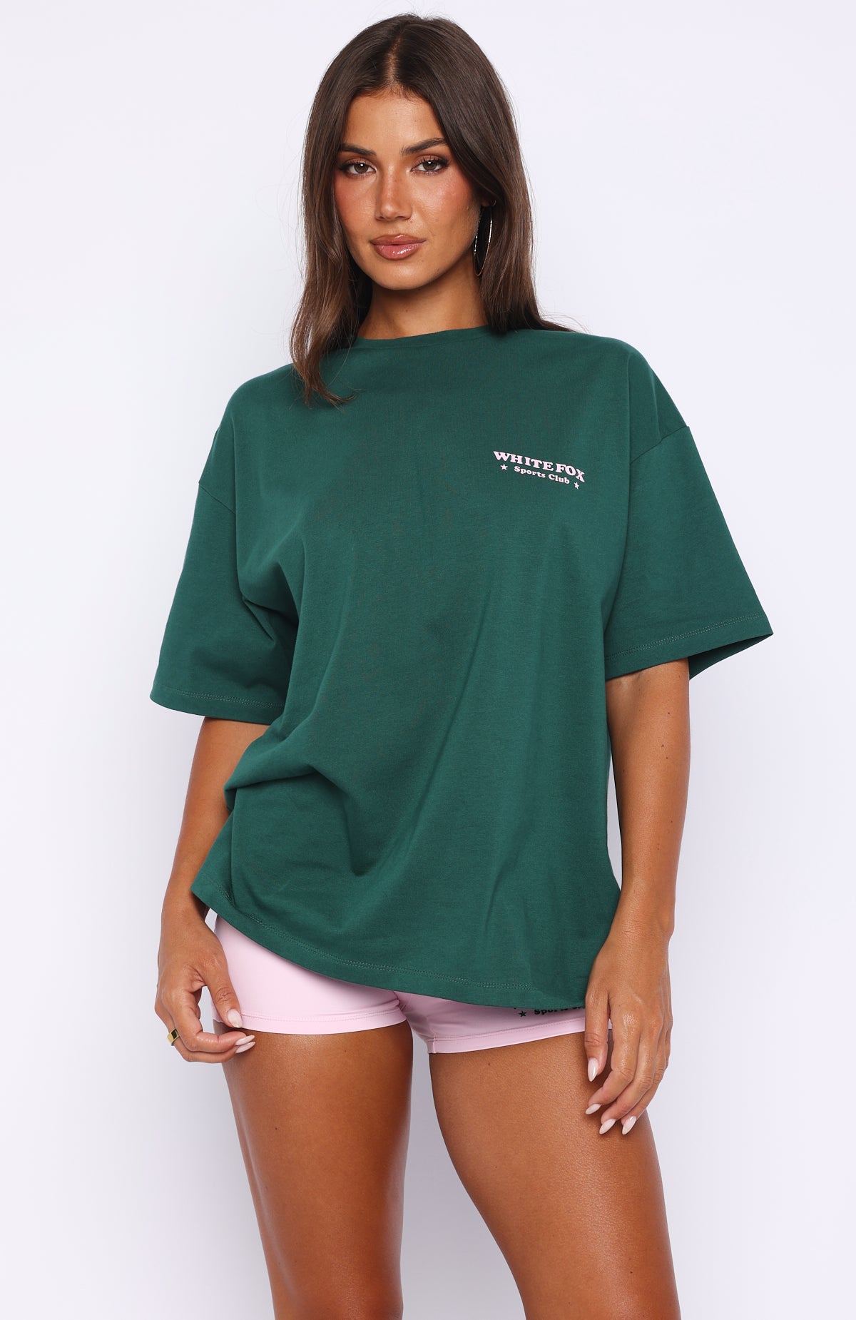 Outfit Of The Day Oversized Tee Forest Green