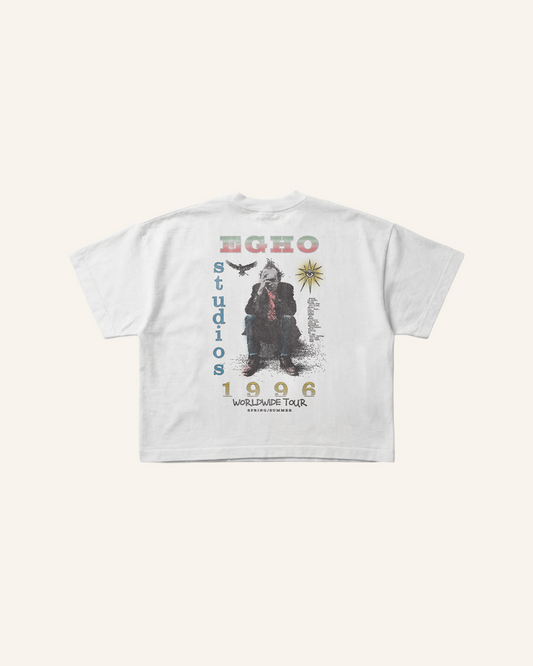 WORLDWIDE TOUR OVERBOXY TEE - WHITE
